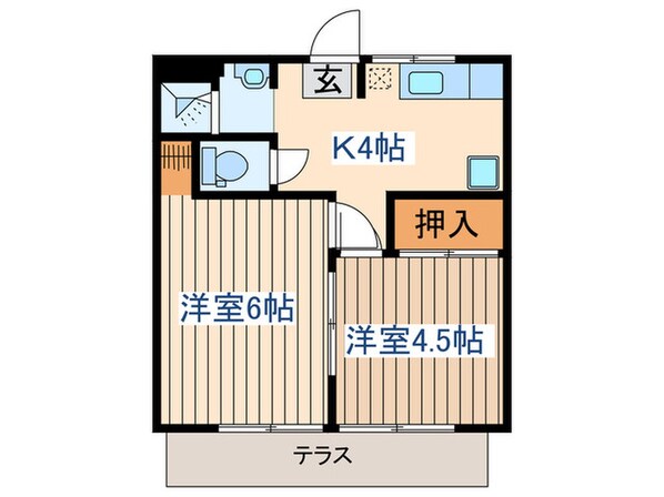 ファミールあいりんの物件間取画像